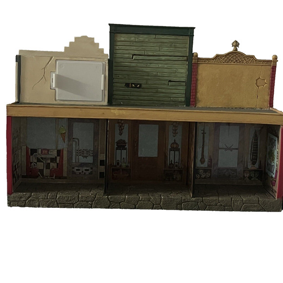 2005 Hallmark Haunting Collection Dead Wood Shops Ghost Town Lighted Box Table - Picture 7 of 16